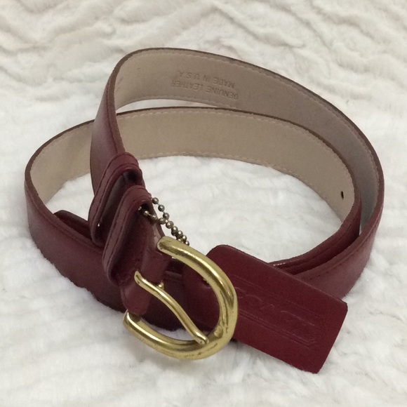 burgundy leather belt womens
